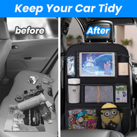 Organisateur de siège arrière de voiture Oxford de haute qualité, sac de rangement pour tablette tactile, accessoire universel pour voyage en voiture