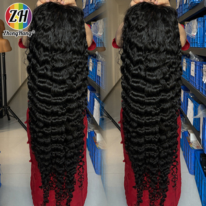 Peluca de Cabello Rizado Birmano 100% Natural, Pelucas Transparentes de Cabello Humano Virgen 13x4 13x6 con Frente de Encaje, Compra al por Mayor para Mujeres Negras - Product Image 1