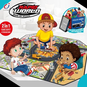 Chengji Nouveautés <span class=keywords><strong>Tapis</strong></span> <span class=keywords><strong>de</strong></span> rangement pliable en Oxford pour enfants avec circuit <span class=keywords><strong>de</strong></span> course <span class=keywords><strong>de</strong></span> voitures à glissière - Product Image 6