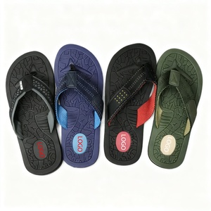 Chanclas Personalizadas con Logotipo para Hombre, Suela con Textura Matrix, Correa de Tela Tejida, Sandalias de Playa Antideslizantes, Fabricante de Pantuflas de Plataforma - Product Image 2