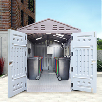 Salle d'isolement hospitalière portable, maisons préfabriquées en conteneurs, maisons préfabriquées bon marché en HDPE, logées dans un conteneur
