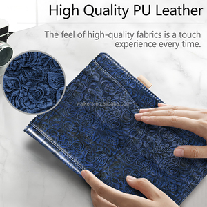 <span class=keywords><strong>Funda</strong></span> de Cuero PU con Relieve de Rosas Vintage Personalizada para <span class=keywords><strong>iPad</strong></span> Pro 11 2024 2025 M4 M3, <span class=keywords><strong>Funda</strong></span> Magnética con Correa de Mano - Product Image 3