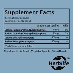 Cápsulas de Beta-Hidroxi-butirato (BHB) Cetona Exógena Keto, Venta Caliente OEM/ODM, Apoyo para la Energía y el Rendimiento Mental - Product Image 2