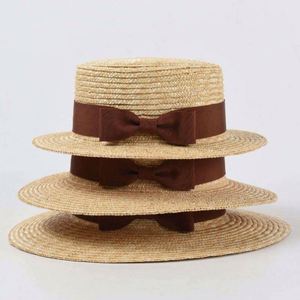 Chapeau Canotier en Paille Fine pour Femme avec Ruban – Qualité Supérieure, Idéal Sports et Loisirs en Extérieur - Product Image 1