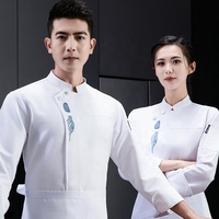 Vente en Gros Nouveaux Vêtements de Travail de Chef Manches Longues Automne pour Hommes pour Cuisine Hôtelière Boulangerie Cuisines Chinoise et Occidentale