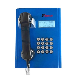 Téléphone pour détenus KNTECH, certifié IP55, Wi-Fi activé, SOS, anti-corrosion, téléphone filaire pour les écoles et les lieux publics extérieurs, fabriqué en Chine - Product Image 1