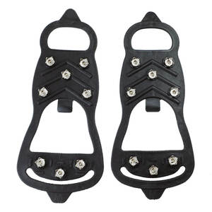 Ramponi Portatili Antiscivolo con 8 Punte in PVC TPE per Scarpe da Trekking e Arrampicata, con Sacchetto in PE - Product Image 1