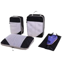 Logo personnalisé compressible vêtements chaussures cubes d'emballage léger écologique bagages sacs de rangement pour vêtements organisateur pour voyage