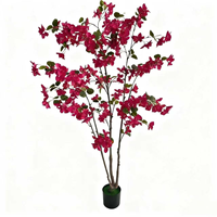 Arbre artificiel de bougainvillier de haute qualité, plantes en soie, fleurs décoratives pour la décoration intérieure et extérieure