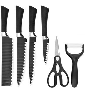 Ensemble de couteaux de cuisine en acier inoxydable, couteau à découper la viande, couteau à découper le poisson et les légumes, couteau de boucher, couteau de chef avec emballage en plastique - Product Image 2