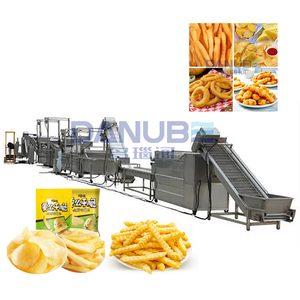 Máquina automática para hacer papas fritas y snacks de patatas, línea de producción de papas a la francesa y patatas fritas en tiras. - Product Image 1