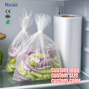 Recycled Material HDPE LDPE Roll <b>Bags</b> Post-Consumer PCR Content Eco Friendly for Supermarket Retail Sustainable Packaging GRS Ce - Product Image 1