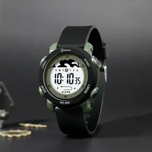 Mingrui 3atm Waterdicht Metaal Cool Quartz Groen Kinderen Horloge Jongen Mode Hand Horloge