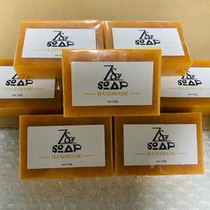 レモン ターメリック コウジ酸 ブライトニング グローソープ 手作り固形洗顔石鹸 ダークスポット・ニキビ対策 ディープクレンジング ハンドメイドソープ - Product Image 1