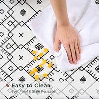 Tapis de cuisine anti-fatigue pour sol, lot de 2, tapis de cuisine géométriques marocains, tapis de cuisine rembourrés pour travailler debout