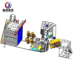 Rotational moulding machine water tank and Carrousel rotomolding machine