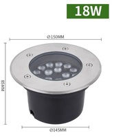 Luz enterrada de alta calidad de acero inoxidable a prueba de agua IP67 luces enterradas LED subterráneas