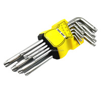 Kunci Allen Torx Hex dari Baja Paduan Khusus yang Dapat Disesuaikan dengan Lubang