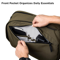 Sac à dos pour ordinateur portable en polyester Oxford imperméable avec logo personnalisé, ceinture à coussin d'air, capacité de 20 à 39 L, unisexe, pour les voyages d'affaires