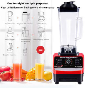 Mixeur de table grande capacité avec bol en verre amovible, boîtier en acier inoxydable, broyeur à glace électrique pour usage domestique et hôtelier - Product Image 5