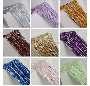Rideau de porte ficelle à paillettes, diviseur de salle avec perles et <span class=keywords><strong>frange</strong></span> perlée pour décoration de mariage - Product Image 5