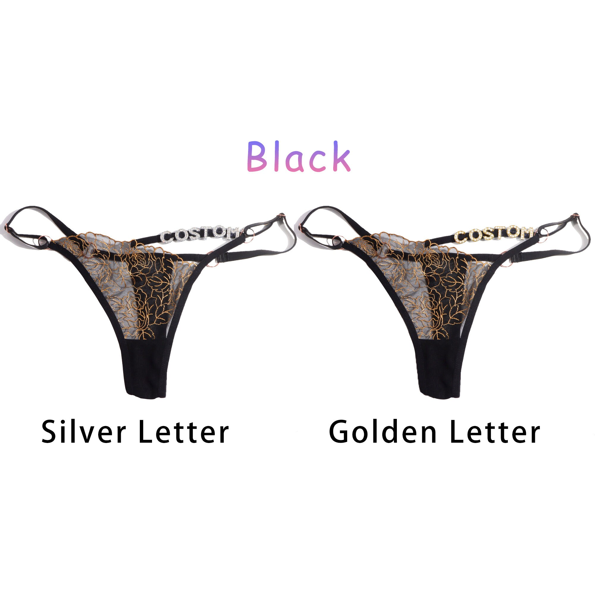 Black with letter