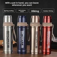 Nuevo Termo Deportivo Portátil Inteligente de 750 ml, Acero Inoxidable 304, con Diseño de Cabeza de Bala, Impresión de Logotipo Disponible, para Empresas