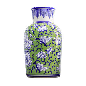 नीले सफेद मिट्टी बरतन मिट्टी के बरतन कमरे के लिए घर की सजावट-इंटीरियर के लिए वरिष्ठ भावना रचनात्मक शिल्प - Product Image 5