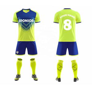 カスタムポリエステルプレーンサッカージャージープリントナンバーメッシュ生地クイックドライスポーツウェアフットボールトレーニングTシャツ男性子供子供 - Product Image 3