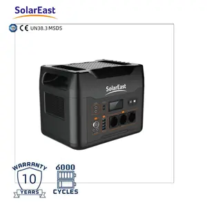 SolarEast 600WH 1500WH Power Portable Station Energy Storage Battery