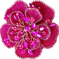 Nouveauté : Applique en strass 3D en forme de fleur pour la décoration de robes de mariée