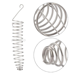Mangeoire spirale pour oiseaux Portable en acier inoxydable perroquet nourriture fruits légumes millet blé oreille mangeoire support pour perruche perruche - Product Image 1