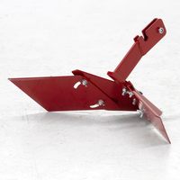 15683 Hiller-Furrower Kit Dent arrière Rototiller Attachement Acier allié Rouge 3in Profondeur de travail pour les cultivateurs de labour efficaces