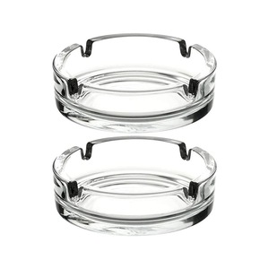 Cendrier en verre transparent rond personnalisé avec logo, impression sur mesure, vente chaude - Product Image 1