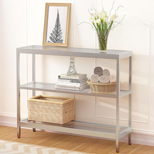 Design moderno in legno multiuso in legno <span class=keywords><strong>Plexiglass</strong></span> consolle <span class=keywords><strong>tavolo</strong></span> - Product Image 3