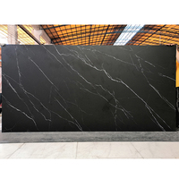Dalles en pierre Calacatta YUANDA, dalle en pierre synthétique de grande taille, dalle en pierre frittée noire