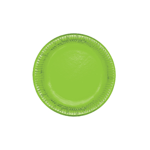 Assiettes en papier diamètre 19 cm, vertes, 20 pièces/paquet - Product Image 1