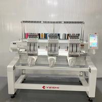 Machine à broder informatisée à tête unique 12/15 aiguilles, système Dahao, multifonction, pour casquettes, t-shirts et broderie de logos plats