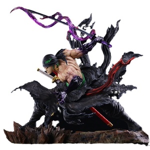 Figura de acción de anime GK de 31.5 cm, Rey del Infierno Enma Zoro, escultura de doble cabeza, modelo coleccionable, juguete, decoración para el hogar, regalo - Product Image 2