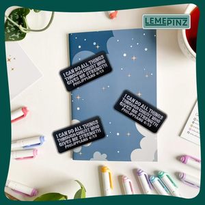 Je peux faire toutes les choses dans le Seigneur qui m'illumine et me renforce, patch 3, broderie thermocollante pour sacs - Product Image 2