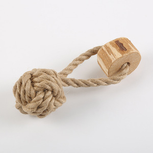 Juguete Masticable de Cuerda de Algodón y Madera para Perros, Duradero, para Aliviar el Aburrimiento y la Dentición, Juguetes Interactivos - Product Image 4