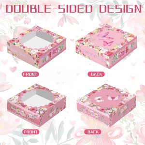 Caja de 12 Galletas para el Día de la <span class=keywords><strong>Madre</strong></span>, Cajas de Regalo para Galletas, Cajas de Pastelería con Ventana para Fiestas del Día de la <span class=keywords><strong>Madre</strong></span> - Product Image 5