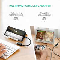 Adaptor USB C ke USB OTG, Kabel Adaptor Tipe C ke USB OTG, Kompatibel dengan iPhone 16/15 Pro Max, iPad Pro, MacBook Pro/Air