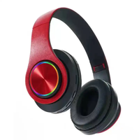 Casque sans fil B39 2026 pour dropshipping, casque pliable portable, lecteur MP3 avec microphone, lumières LED colorées, casque BT