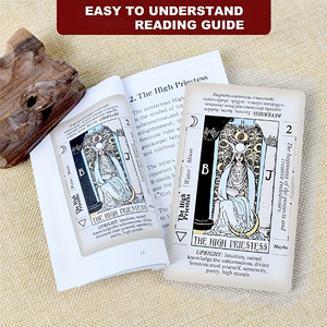 Baraja de <span class=keywords><strong>tarot</strong></span> clásica Rider Waite para principiantes con guía y significados en las cartas - Product Image 3