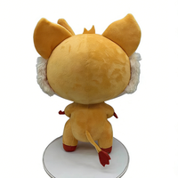 Uyeah CE Peluche Cerf en Tissu Doux, Jouet en Peluche Personnalisé, Renne Bleu Créatif de Dessin Animé pour Cadeaux avec Logo, Jouet de Taille Personnalisée