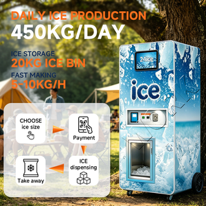Distributeur automatique de glace et d'eau de qualité commerciale 2-en-1 avec système RO à 5 étapes et scelleuse automatique - Product Image 4