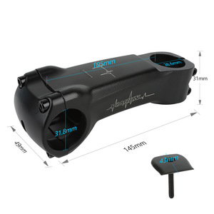 Tige de vélo de route Viaron en alliage d'aluminium 31,8 mm noir léger avec absorption des chocs - Product Image 2