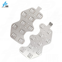 Bande de connexion pour pack de batteries haute puissance 18650, barre omnibus en cuivre décalée 5S5P, service de traitement de pliage de feuilles de soudure nickel-cuivre