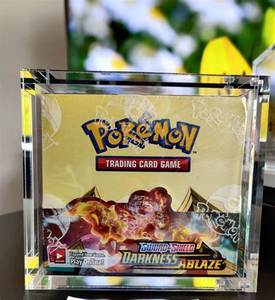 Custom Transparent Acrylic Storage and Protection Case Magnetic Lid Booster Box